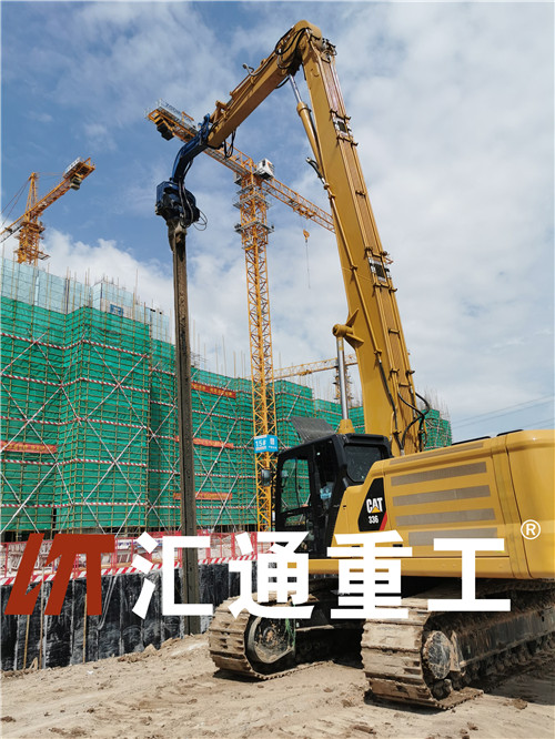 挖掘機打樁臂、打樁臂、打樁錘、挖掘機打樁臂廠家